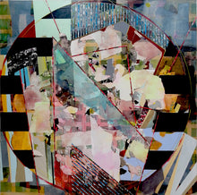 "Moving On" by John Kokkinos, Acrylic and Rice Paper on Canvas