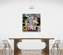 "Moving On" by John Kokkinos, Acrylic and Rice Paper on Canvas