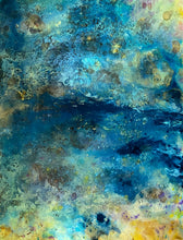"Lagoon - Element s Series-Water" by  Natalia Schäfer, Mixed Media on Canvas