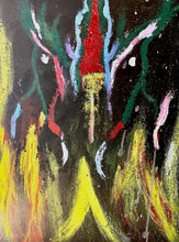 "Questi sono i miei occhi" by Lami Daher, Acrylic on Canvas