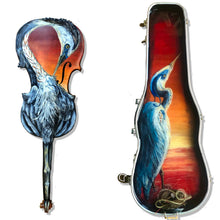 "A Heron Ascending Diptych" by Lara Ralston, Mixed Media