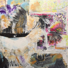 “Angels and Anchors” by Liz Naomi, Mixed Media on Canvas