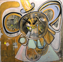 “Get ready to Party!!!! With the Archangel of partying, Partayrael” by Liz Naomi, Mixed Media on Canvas