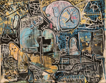 “Archaic Disassembly Through Spiritual Fortitude” by Liz Naomi, Mixed Media on Bristol