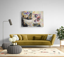 “Angels and Anchors” by Liz Naomi, Mixed Media on Canvas