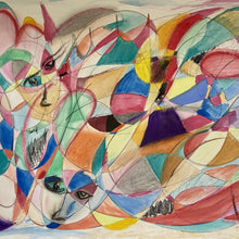 "Precious Covid" by Lori Montgomery, Pastels and Watercolors on Watercolor Paper