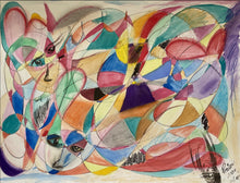 "Precious Covid" by Lori Montgomery, Pastels and Watercolors on Watercolor Paper