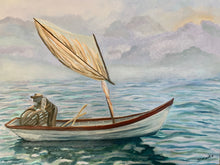 "The Fisherman" by Julie Mantis, Oil on Canvas