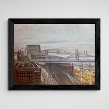 "View from the Aerial Tram" by Julie Mantis, Oil on Canvas