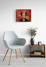 "Textured Floral Frida" by Anna P. Sutton, Oils on Canvas