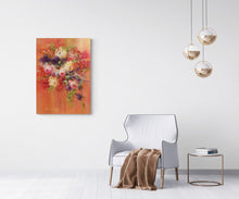 "Think Flowers Be Happy" by Marilyn Weisberg, Oil on Canvas