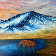 "In God's Country" by Sidrah Hakim, Oils on Canvas