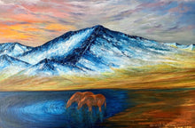 "In God's Country" by Sidrah Hakim, Oils on Canvas