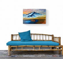 "In God's Country" by Sidrah Hakim, Oils on Canvas
