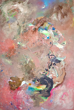 "Unconscious expression II" by Mateo Villacís Morales, Acrylic and Watercolor on Canvas
