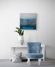 "Blue Ice" by May Attar, Mixed Media on Canvas
