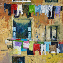 "Beirut Windows" by May Attar, Oil on Canvas