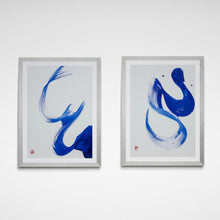 "Resist(less)" by Mehru Pekus, Blue ink on Heavy Weight Paper