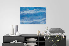 " Wave After Wave" by Melissa Renee, Resin on Wood Panel