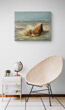 "Sea on Rocks" by Mike Bauerkemper, Oil on Canvas