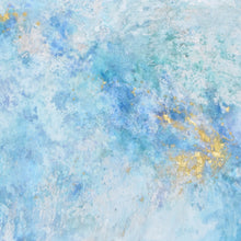 "LXXXXIV (94) - Blue" by Minako Yamano Zienowicz, Mixed media on Wood Panel