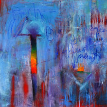 "Upside Downside" by Mira M. White, Mixed Media on Canvas