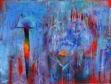 "Upside Downside" by Mira M. White, Mixed Media on Canvas