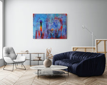 "Upside Downside" by Mira M. White, Mixed Media on Canvas