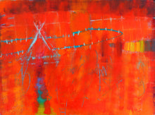 "When Will We Again See the Morning of the World?" by Mira M. White, Mixed Media on Canvas
