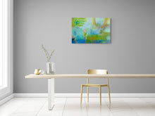 "A Very Green Day" by Mira M. White, Mixed Media on Canvas