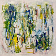 "Meadow" by Nancy Belle, Mixed Media and Collage on Canvas