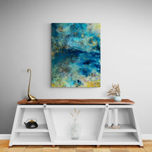 "Lagoon - Element s Series-Water" by  Natalia Schäfer, Mixed Media on Canvas