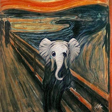 "Scream" by Jennifer Page, Digital Painting on Canvas