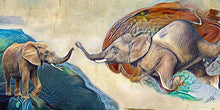 "The Creation of Elephant" by Jennifer Page, Digital Painting on Canvas