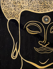 "Galaxy Buddha" by Palak Bhatt, Mixed Media on Canvas sealed with Resin