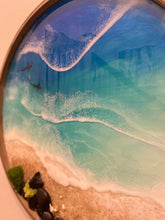 "Ocean's Beauty" by Palak Bhatt, Mixed Media on Wood Panel