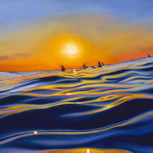 "Sunset Surf" by Grant Pecoff, Giclee on Canvas