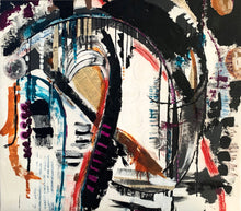 "Husband Love" by Cindy Perkins, Mixed Media on Canvas
