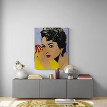 “Elizabeth” by ﻿Bonnie Perlin, Embellished Acrylic on Canvas