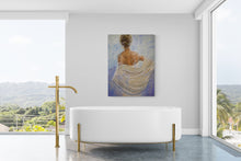 “Waiting” by ﻿Bonnie Perlin, Oil on Canvas