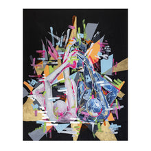 "Connected in the Matrix" by Pola Rubis, Acrylic on Canvas