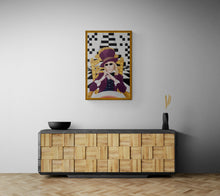 "Tom Petty Alice in Wonderland" by Raquel Carlson, Acrylic on Canvas