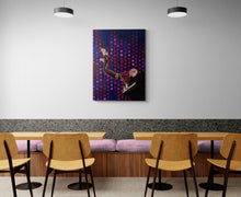 "Elton John Piano Jump" by Raquel Carlson, Acrylic on Canvas