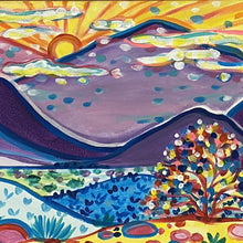 "Palm Spring Sunset" by Rachel Houseman, Acrylic on Canvas