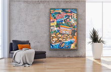 "Lido Bagni D’Arienzo" by Reif Myers, Acrylic on Canvas