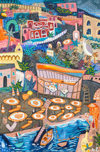 "Lido Bagni D’Arienzo" by Reif Myers, Acrylic on Canvas