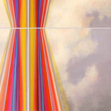 "Oblique" Quadriptych by Julia San Román, Oil on Board