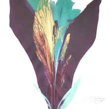 "Rio De Colores' In Violet Gold #3" by Robert Schoenfeld, Acrylic on Canvas