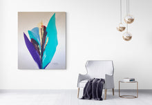 "Teal Rio De Colores' #12" by Robert Schoenfeld, Acrylic on Canvas