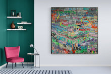 "Hard Rain" by Barbara Romain, Acrylic on Canvas